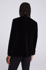 MOSS Tailored Fit Black Velvet Jacket - Image 3 of 5