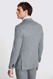 MOSS Slim Fit Grey Flannel Jacket - Image 3 of 5
