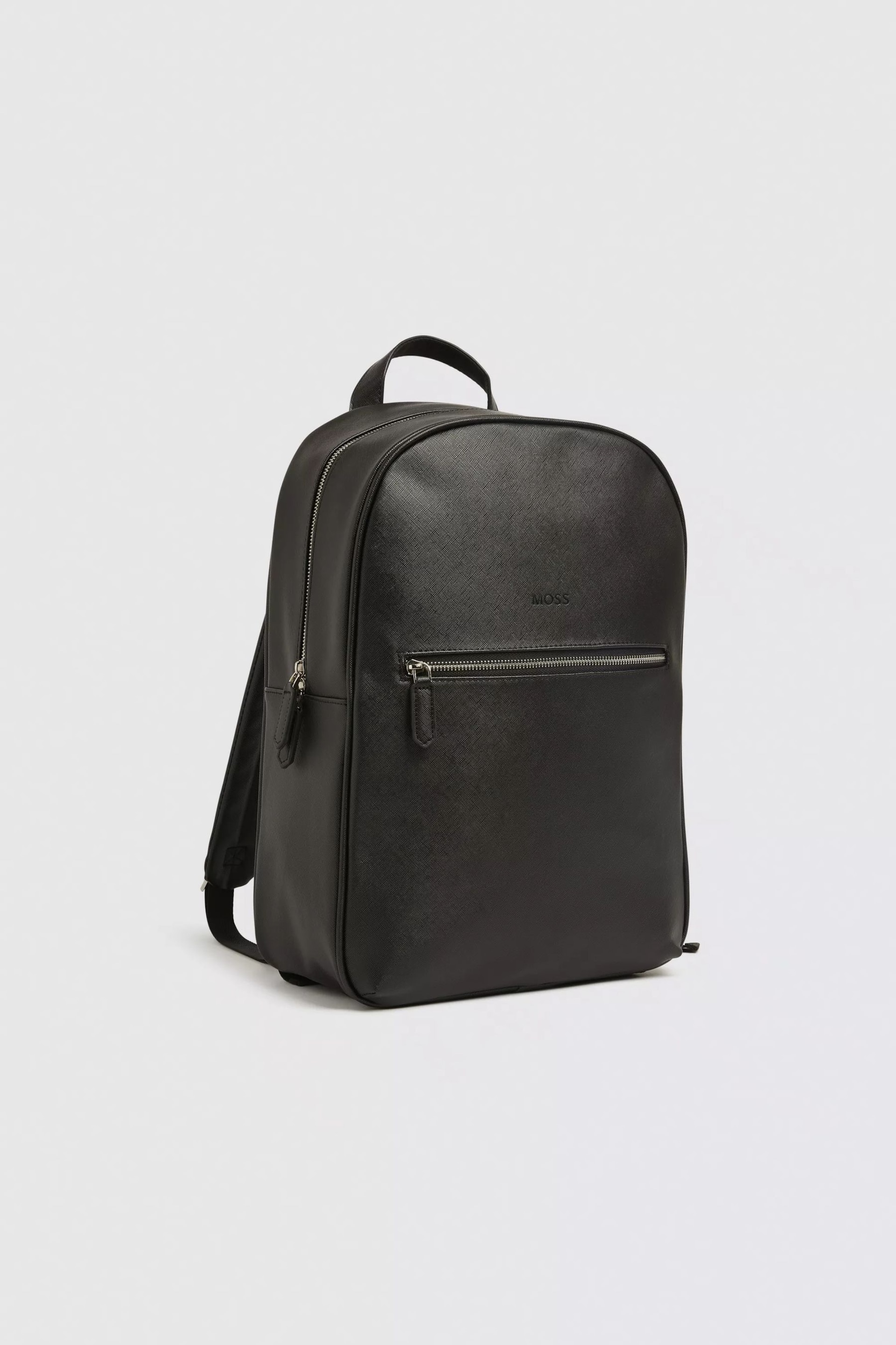 MOSS Black Saffiano Backpack - Image 2 of 4