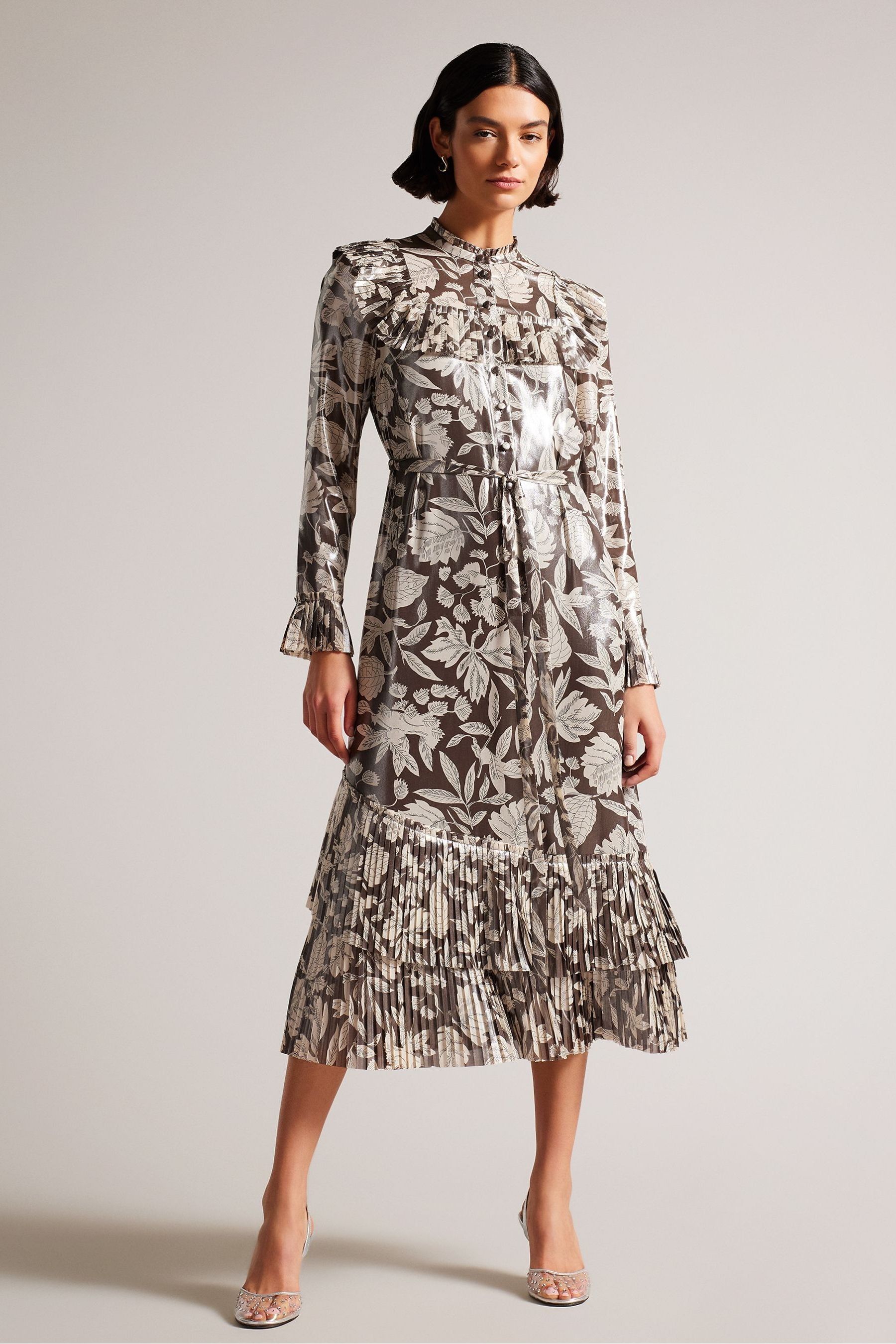 Ted baker ruffle tunic dress sale