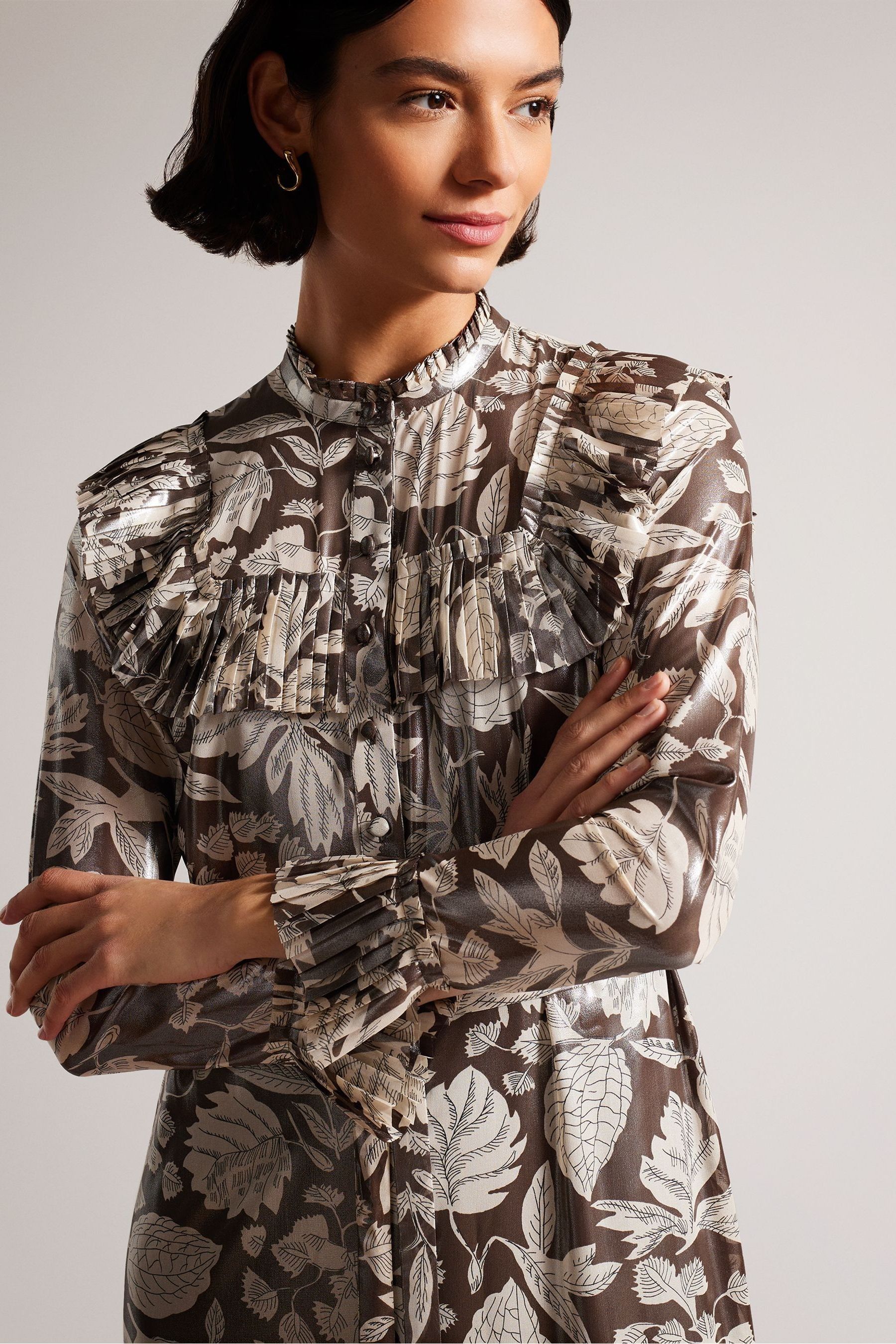 Ted baker ruffle tunic dress hot sale