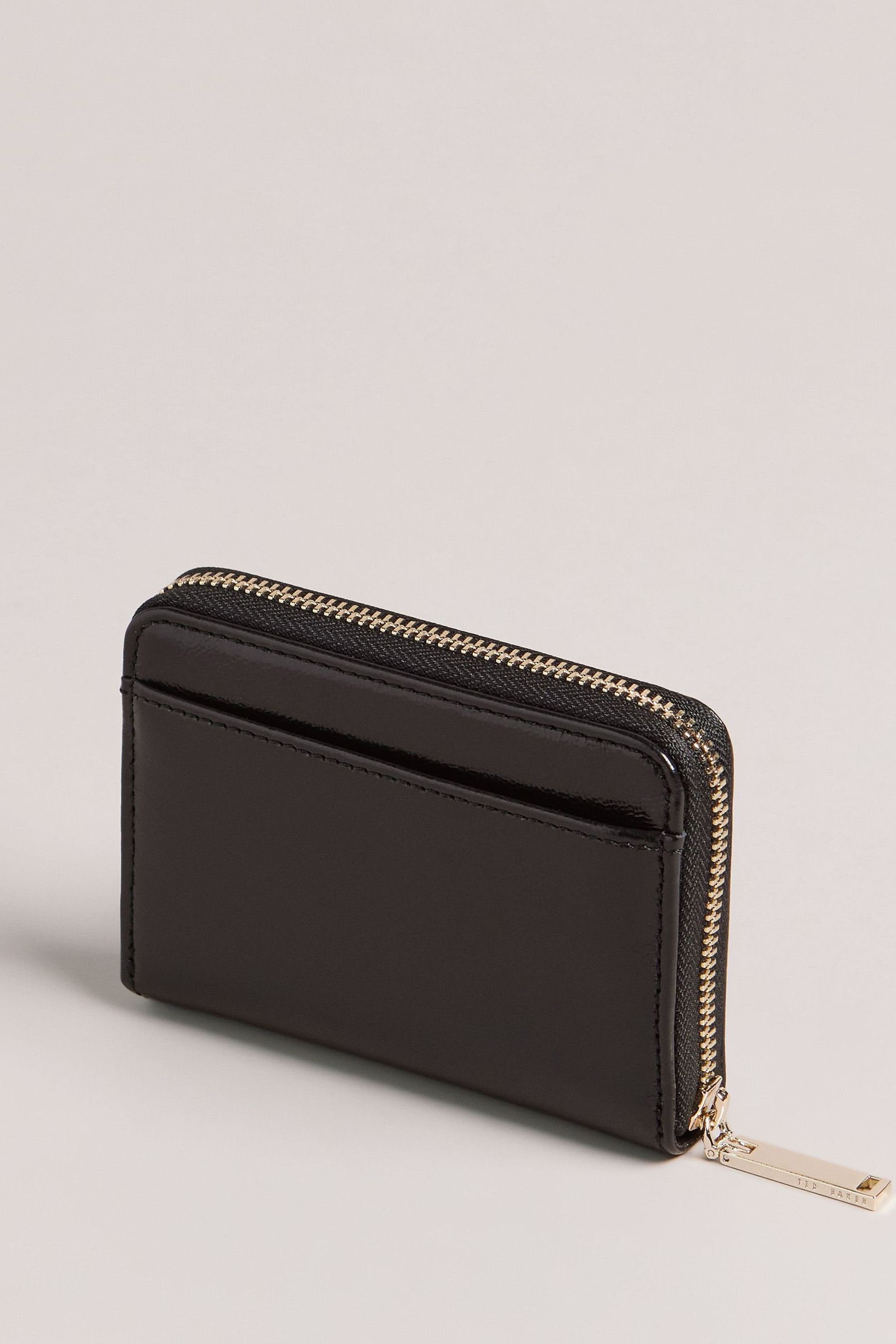 Buy Ted Baker Small Grey Lilleee Zip Around Metallic Purse from Next Ireland