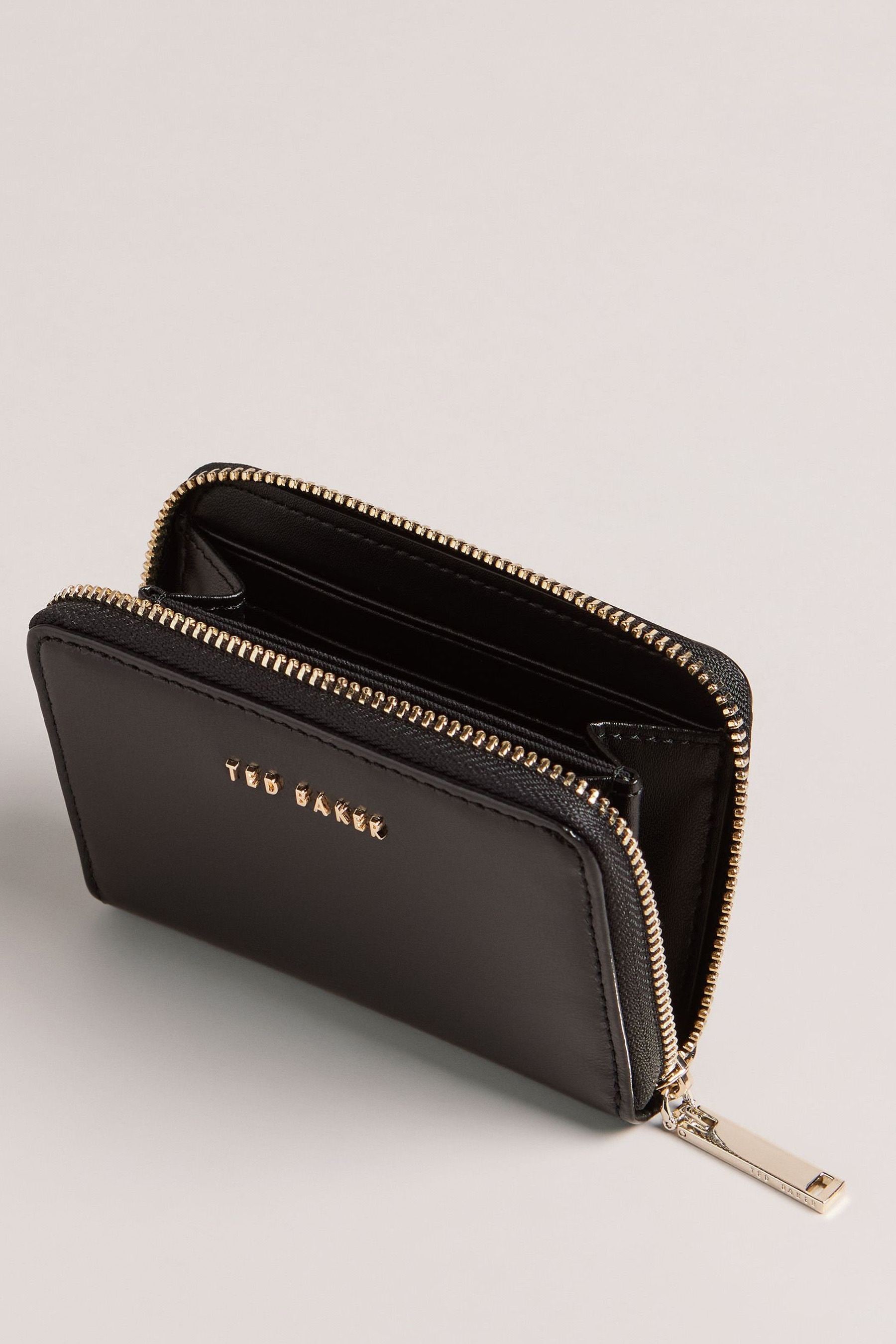 Buy Ted Baker Small Grey Lilleee Zip Around Metallic Purse from Next Luxembourg