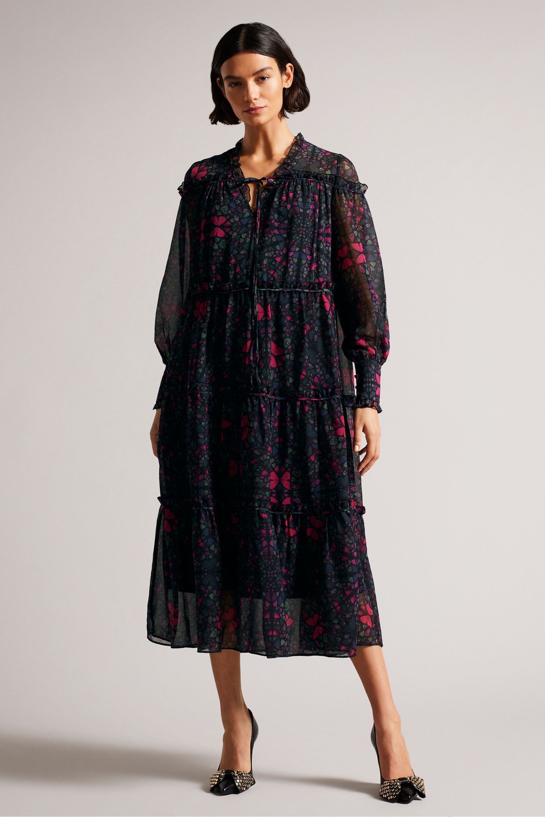 Ted baker eriin babylon ruffle dress on sale