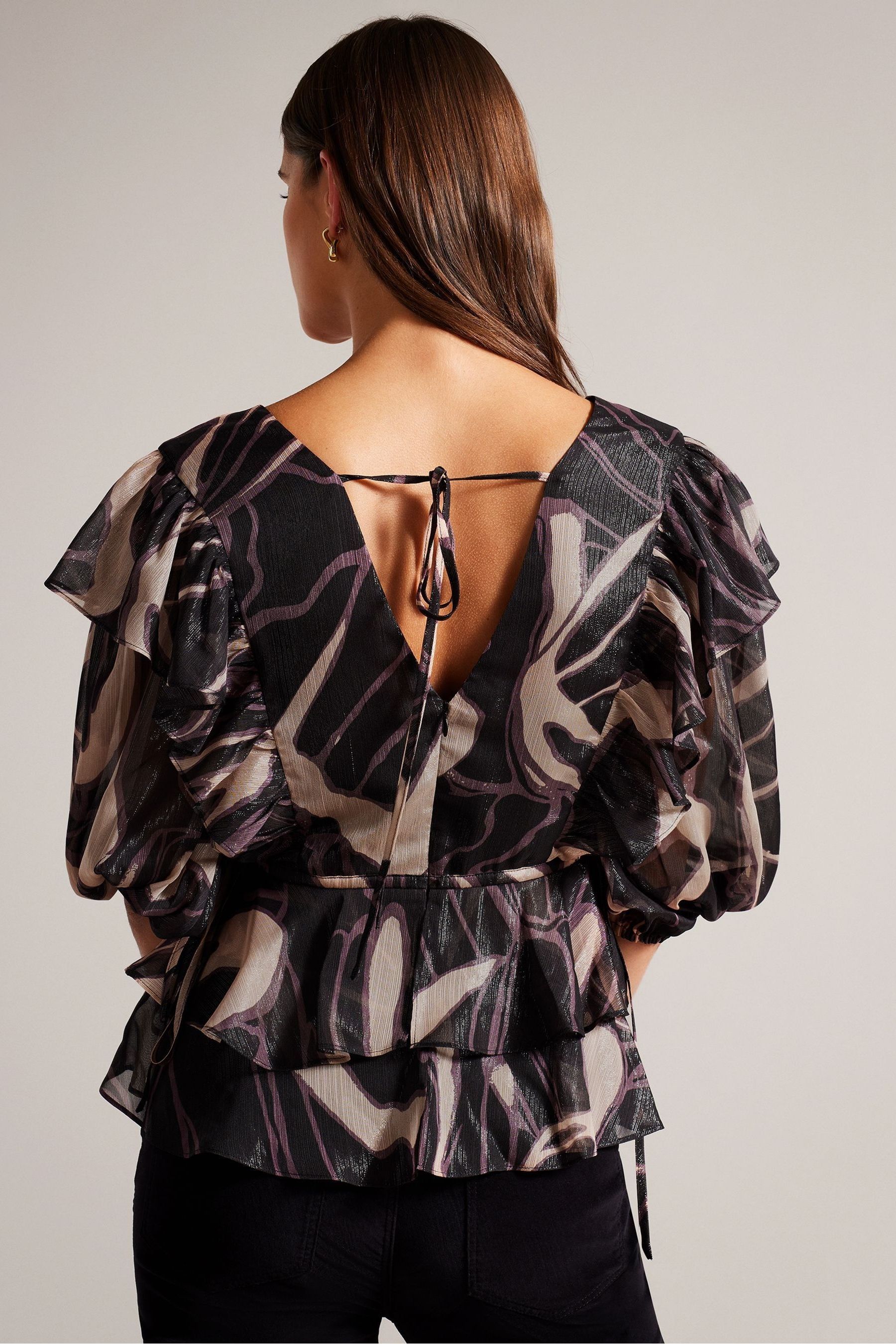 Ted baker ruffle top best sale