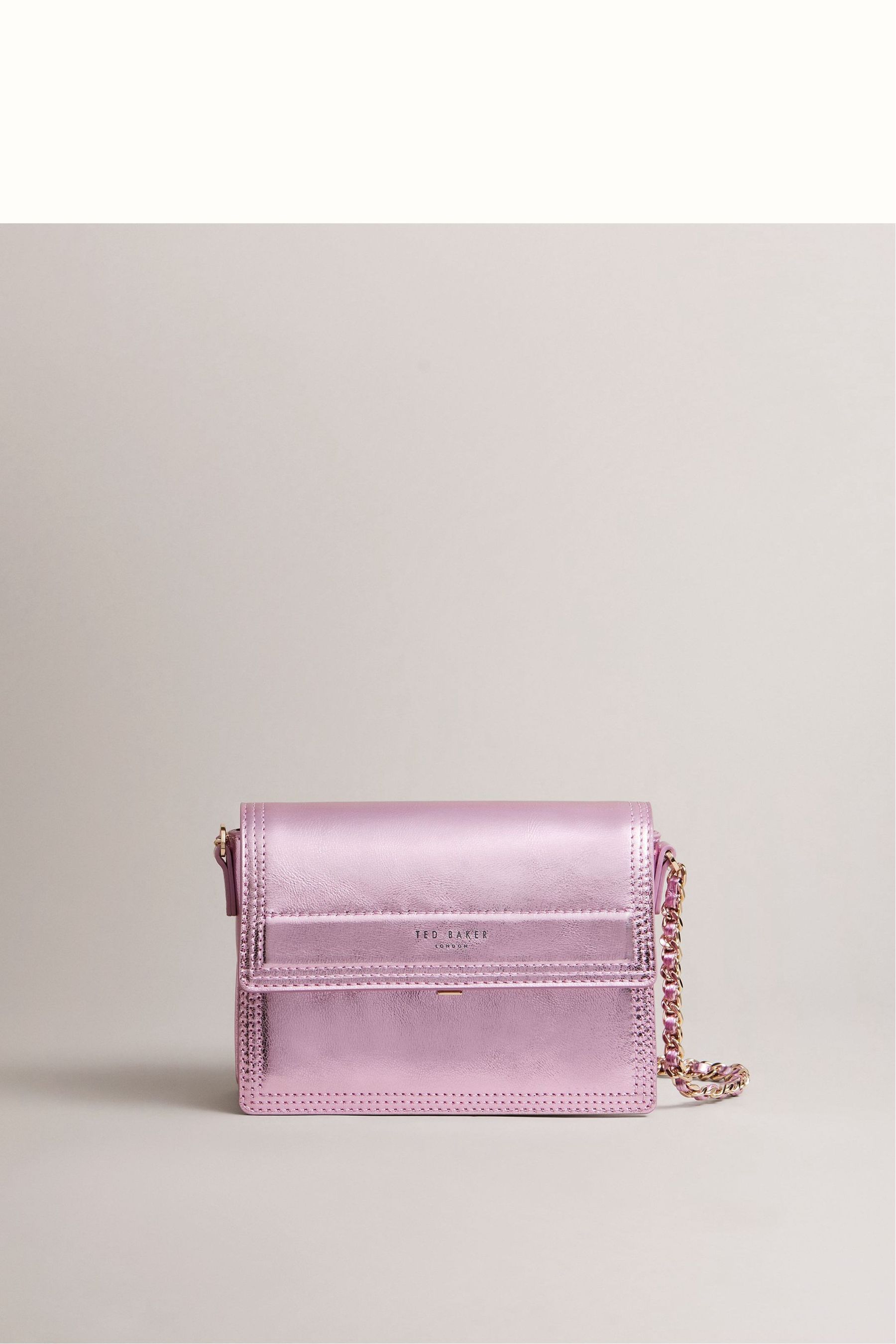 Buy Ted Baker Pink Libbe Metallic Cross Body Bag from Next Austria