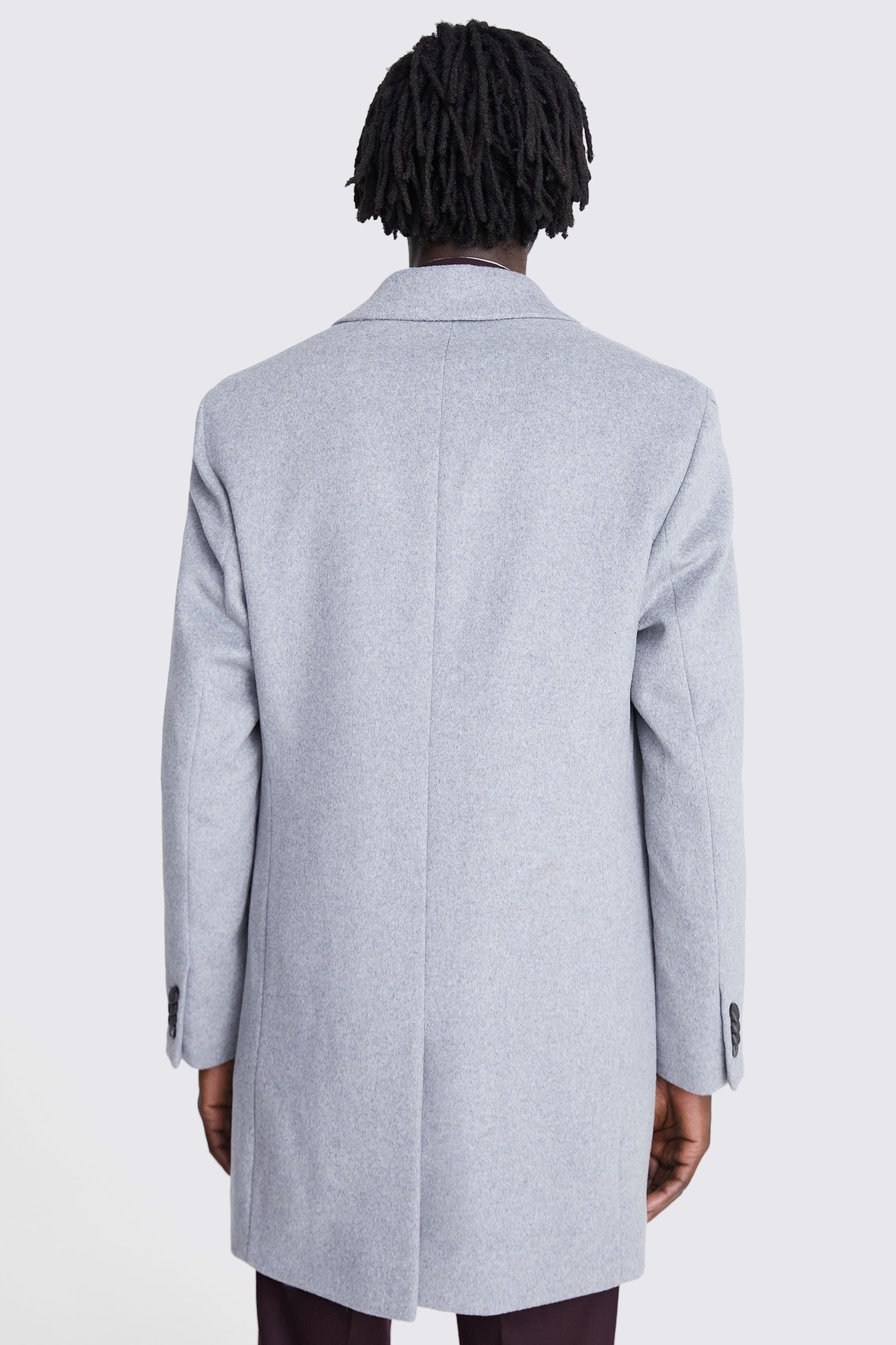 MOSS Grey Epsom Overcoat - Image 2 of 4
