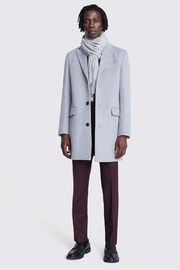 MOSS Grey Epsom Overcoat - Image 3 of 4