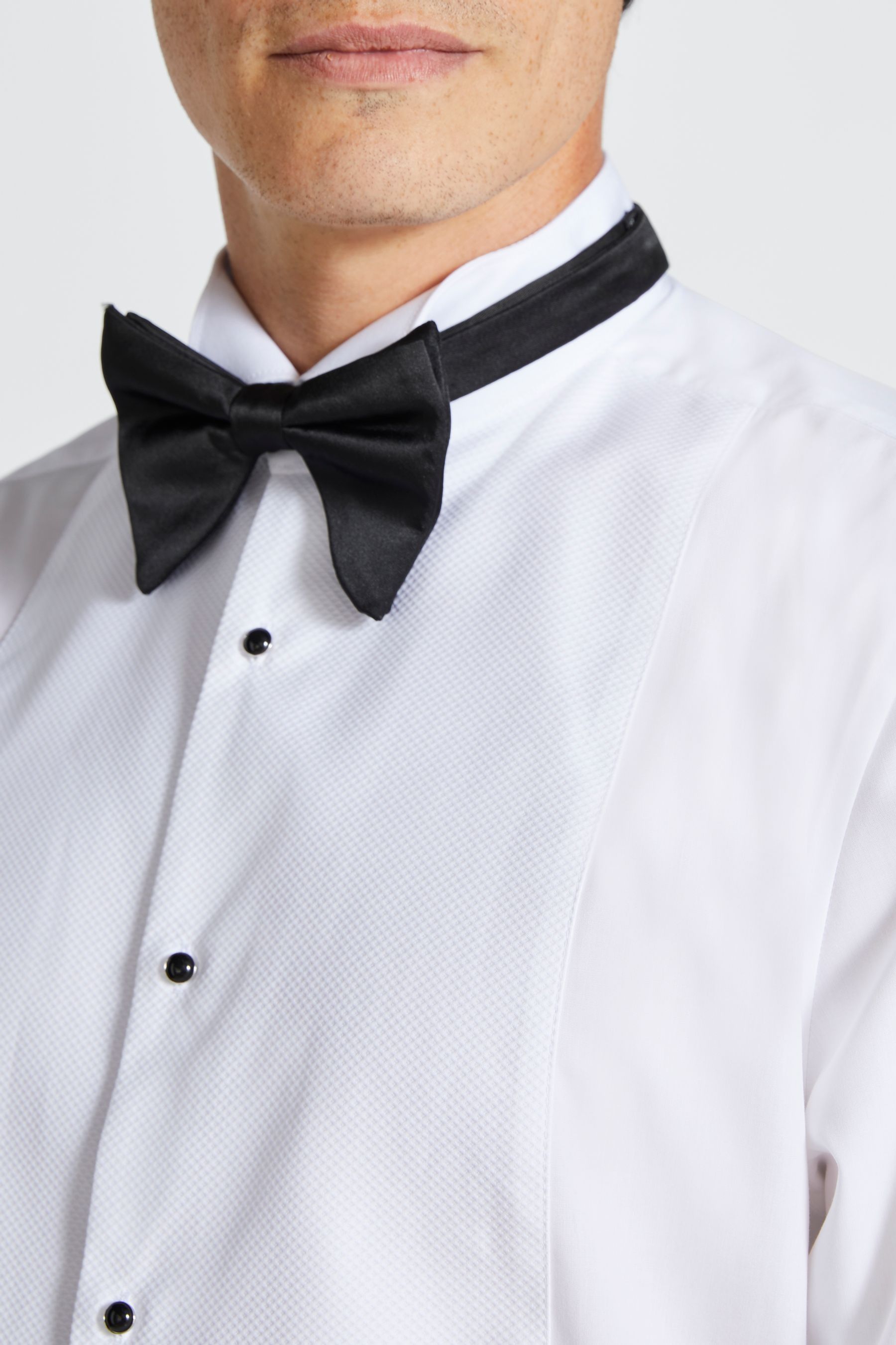 Buy MOSS White Wing Collar Marcella 100 Cotton Dress Shirt from Next Kuwait