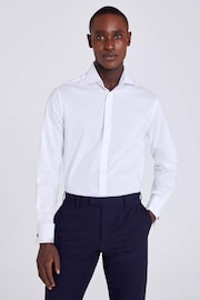 MOSS Off White Tailored Stretch Shirt - Image 1 of 3