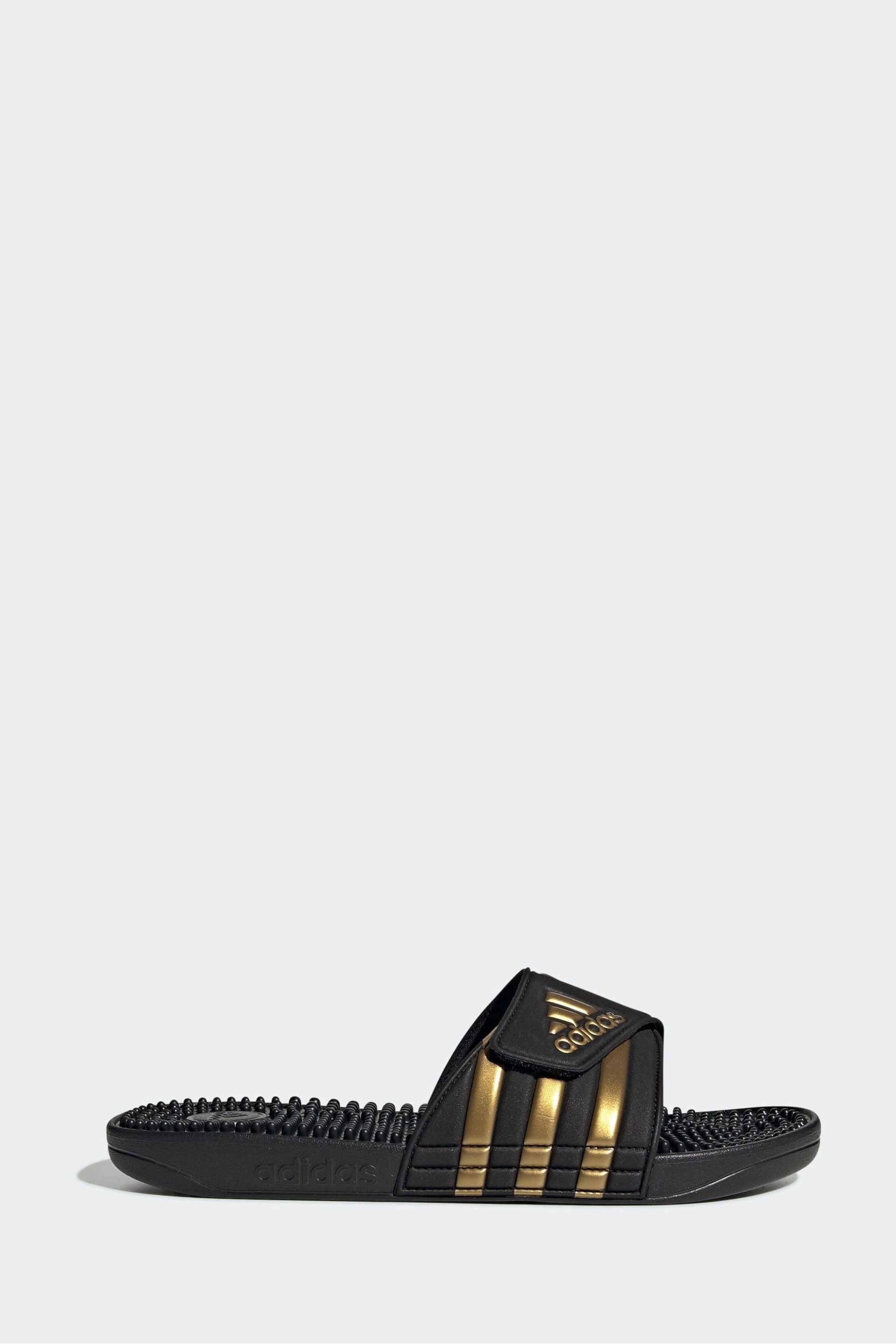 adidas Dark Black Sportswear Adissage Slides - Image 1 of 6