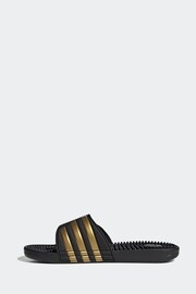 adidas Dark Black Sportswear Adissage Slides - Image 2 of 6