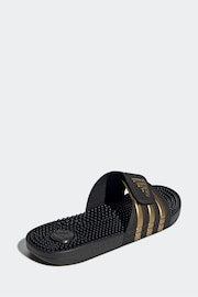adidas Dark Black Sportswear Adissage Slides - Image 3 of 6