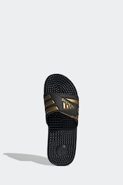 adidas Dark Black Sportswear Adissage Slides - Image 4 of 6