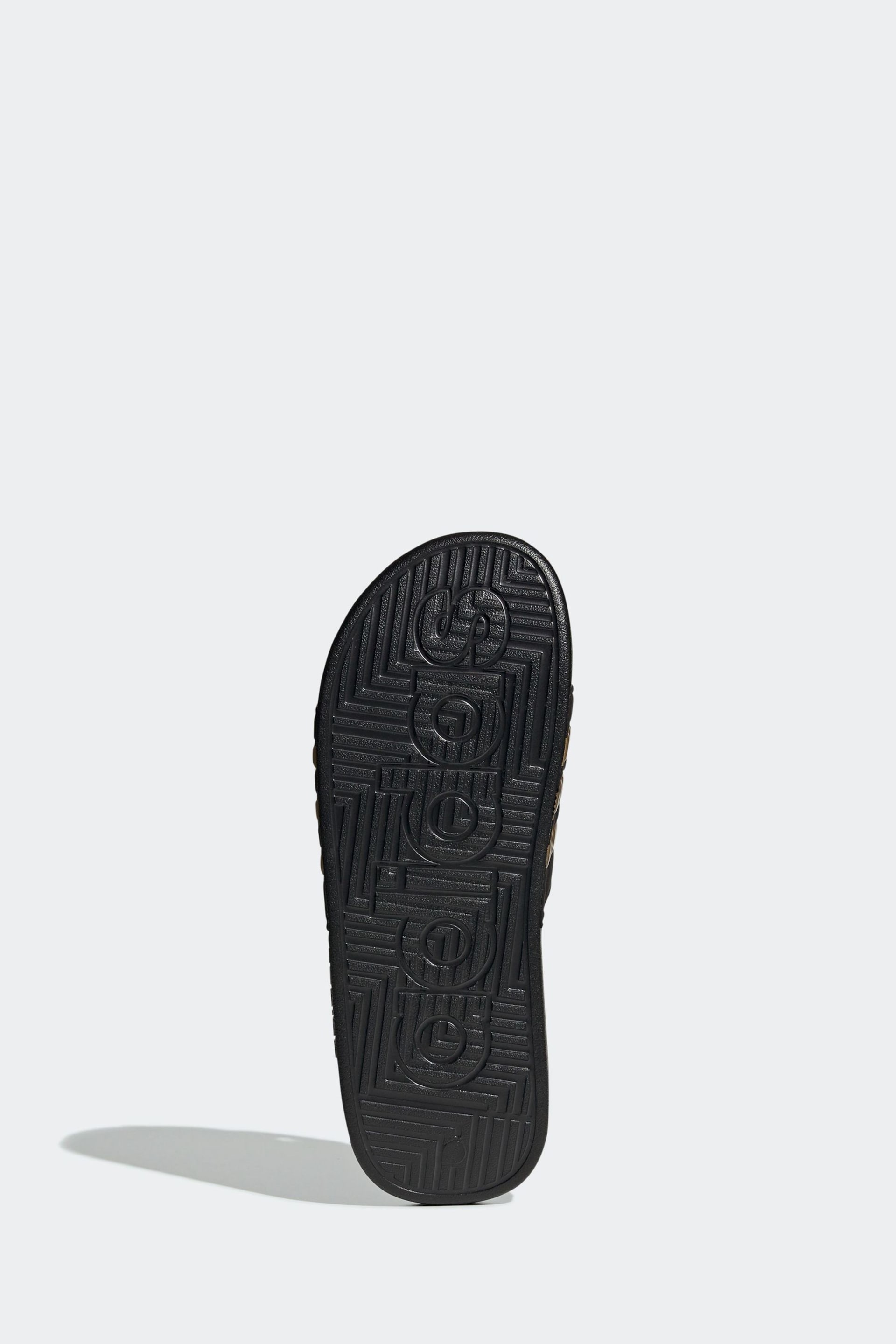adidas Dark Black Sportswear Adissage Slides - Image 5 of 6