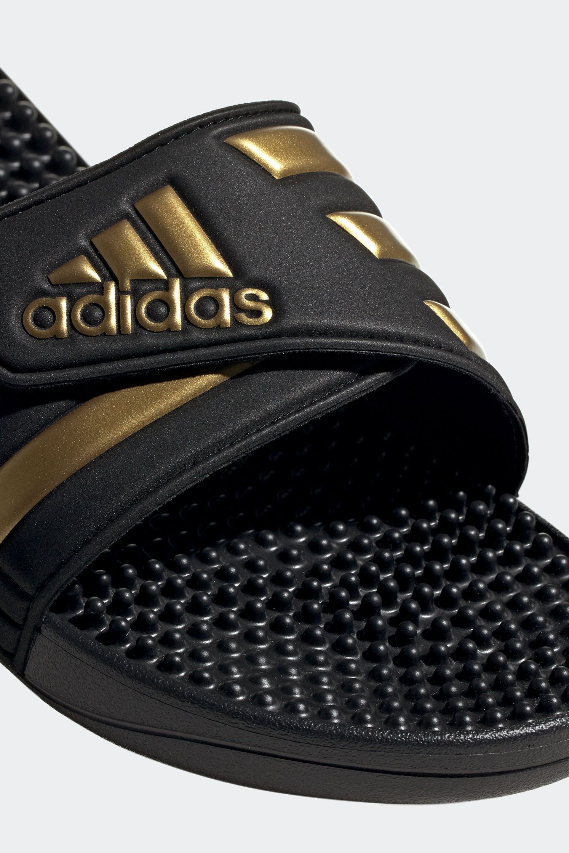 adidas Dark Black Sportswear Adissage Slides - Image 6 of 6