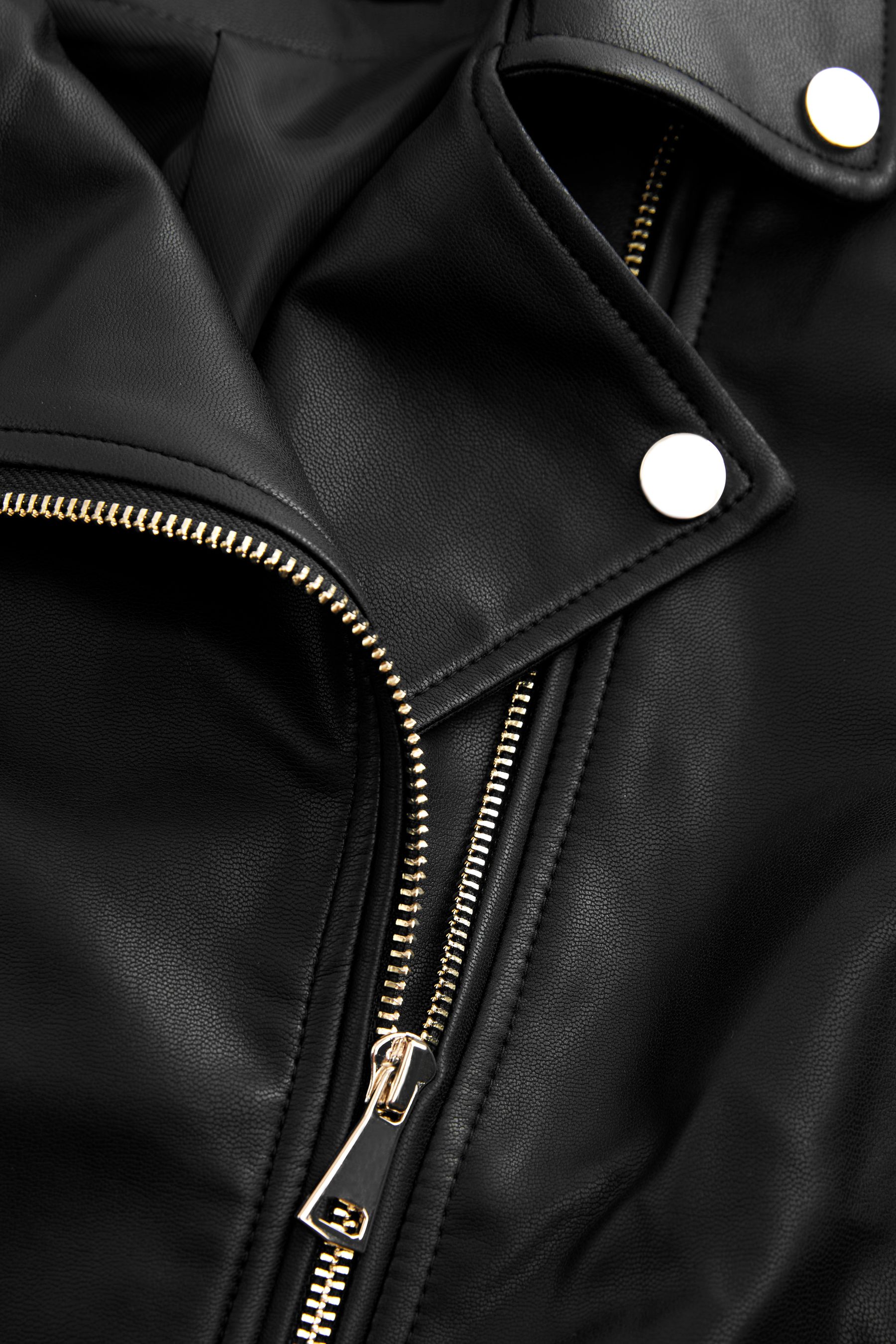 Shiny faux leather jacket online