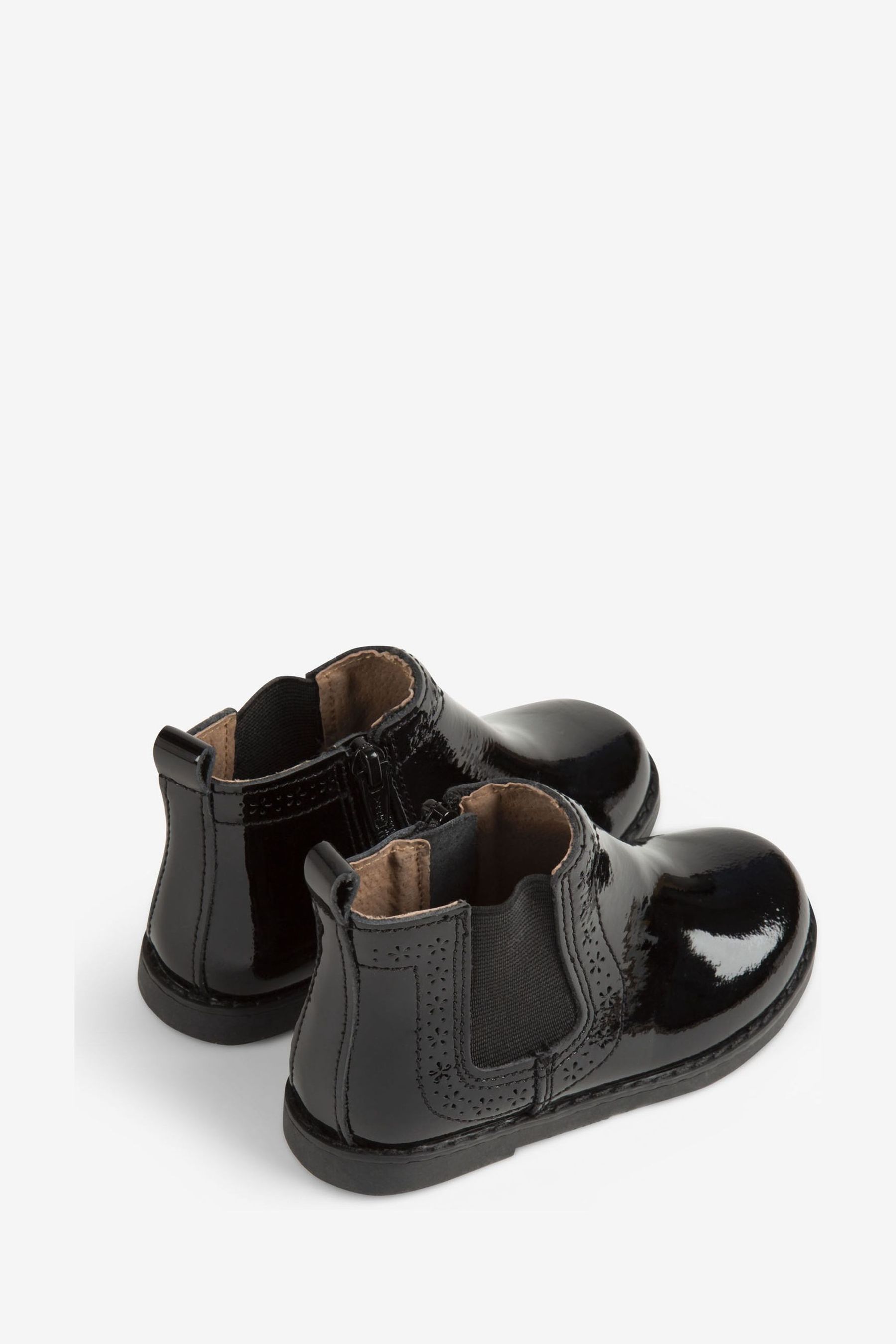 Buy JoJo Maman Bebe Black Girls Patent Pretty Leather Chelsea Boots from Next Canada