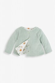 JoJo Maman Bébé Green 2-Piece Sleepsuit & Velour Jacket Set - Image 4 of 10