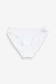 Navy Blue/White High Leg Cotton Rich Knickers 4 Pack - Image 5 of 6