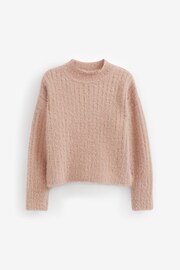 Pink Funnel Neck Cosy Jumper (3-16yrs) - Image 2 of 4