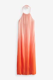 Orange/Pink Ombre Halter Maxi Dress - Image 5 of 6