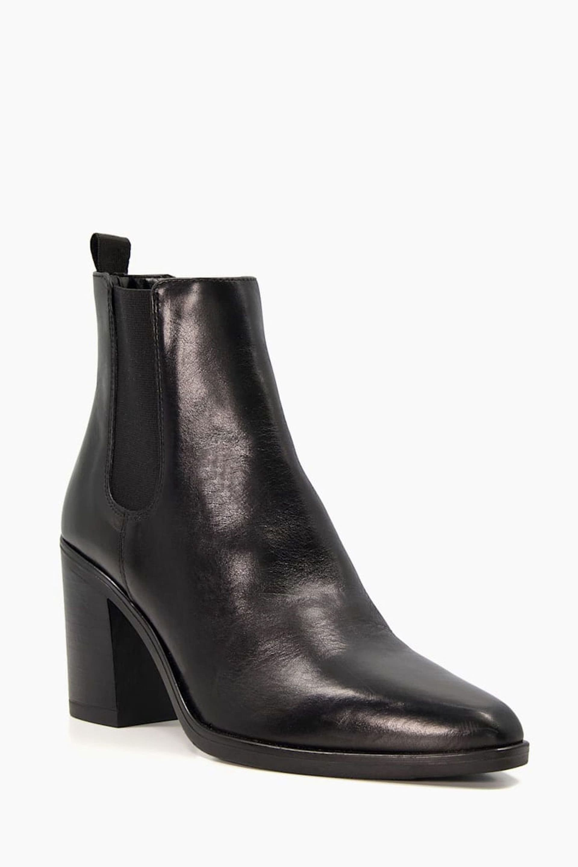 Dune London Black Prea High Western Chelsea Boots - Image 2 of 5