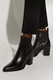 Dune London Black Prea High Western Chelsea Boots - Image 5 of 5