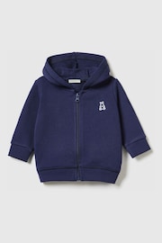 Benetton Boys Zip Through Bunny Ears Hoodie - Image 1 of 2