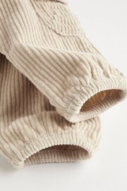 Neutral Corduroy Baby Cargo Joggers - Image 4 of 6