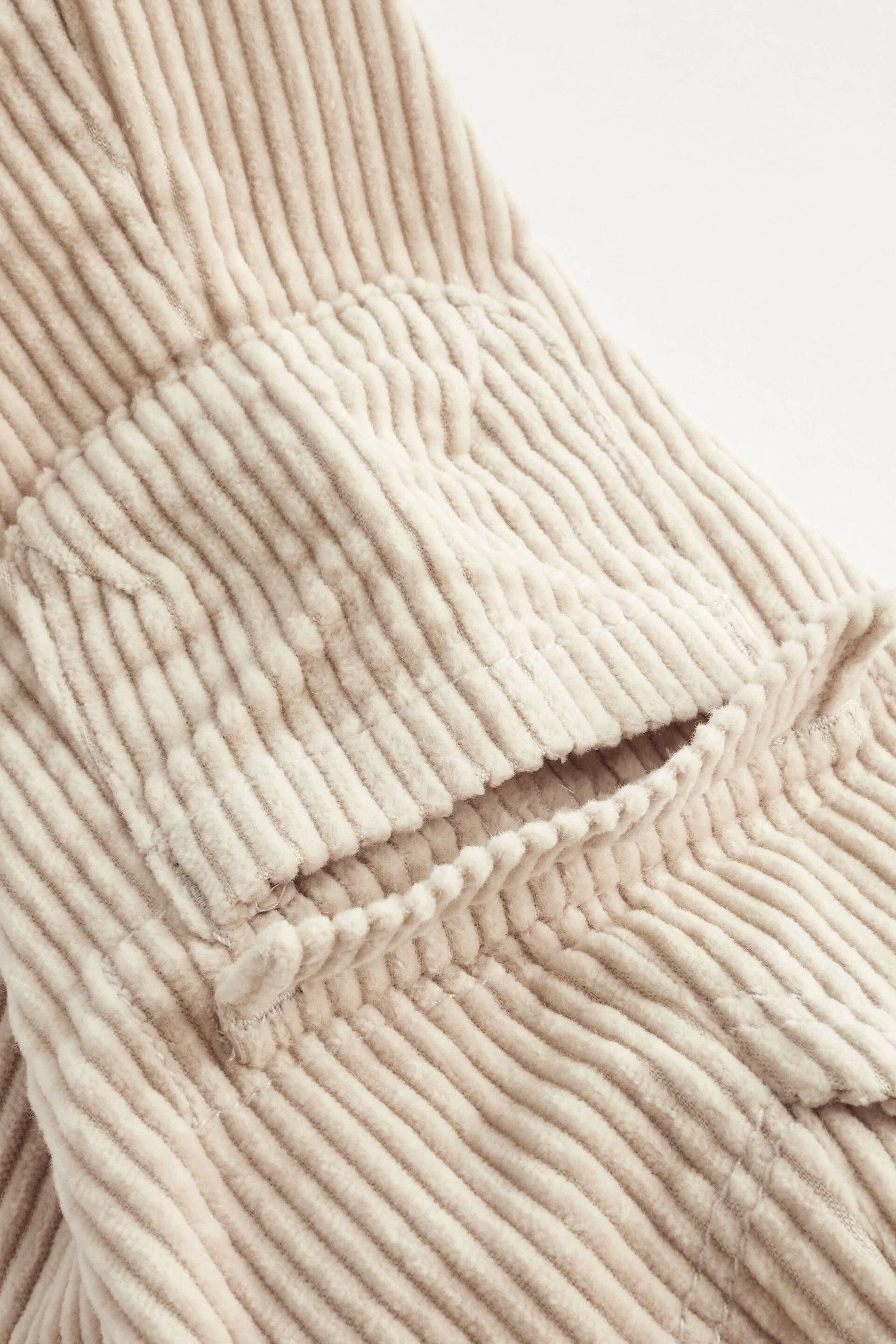 Neutral Corduroy Baby Cargo Joggers - Image 6 of 6