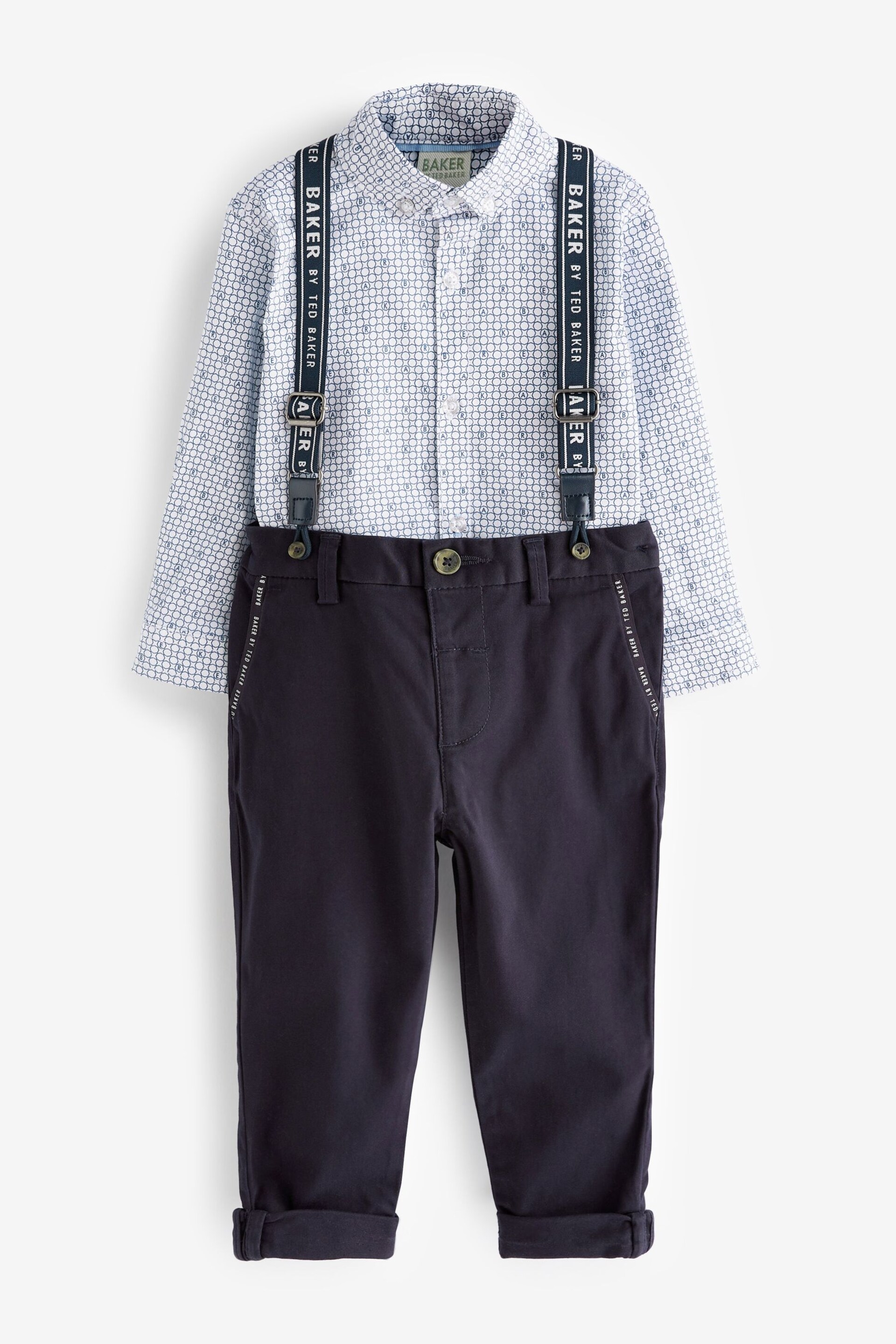 Baker by Ted Baker (3mths-6yrs) Shirt, Braces and Chino Set - Image 9 of 14