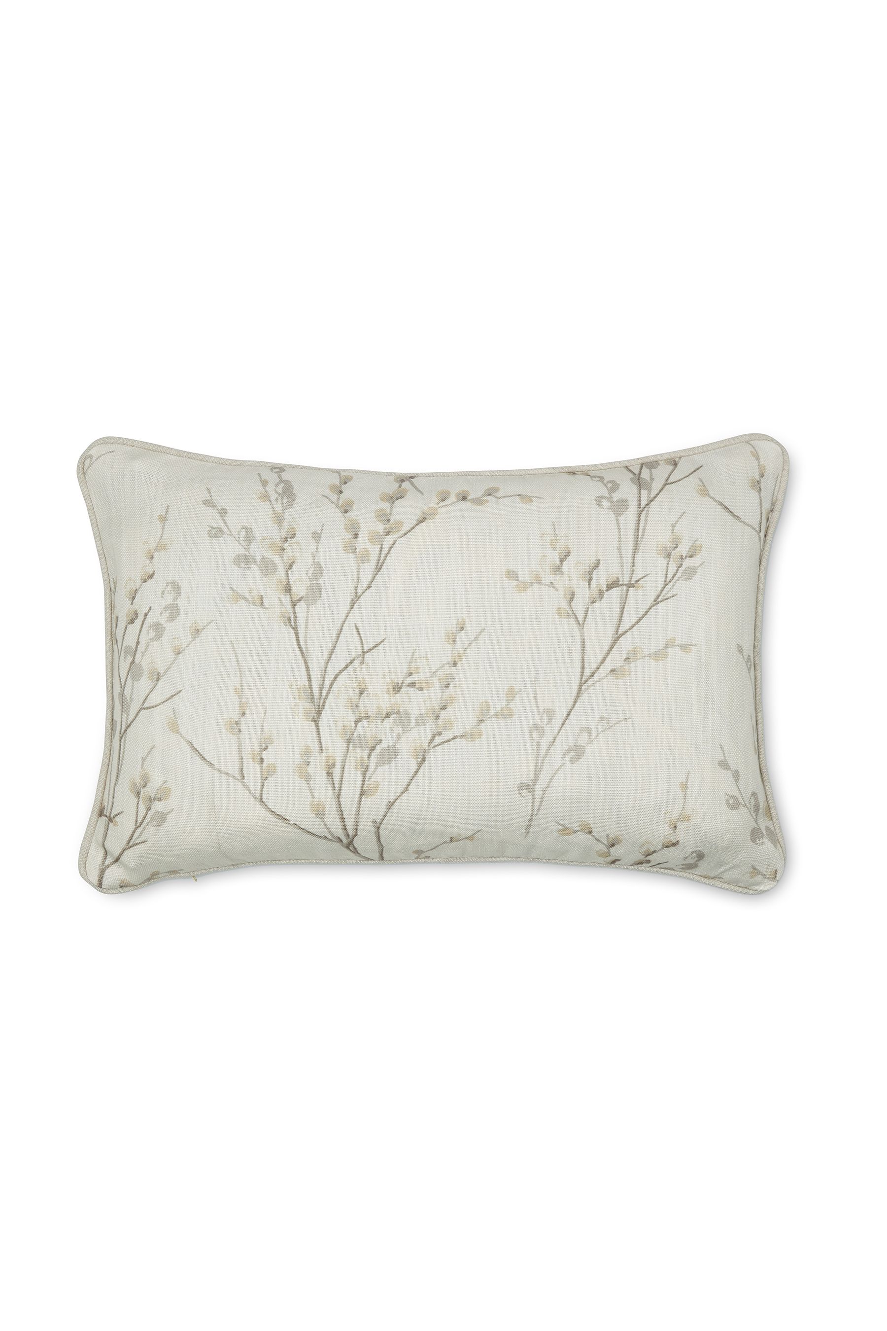 Buy Laura Ashley Dove Grey Pussy Willow Feather Filled Cushion from Next Luxembourg