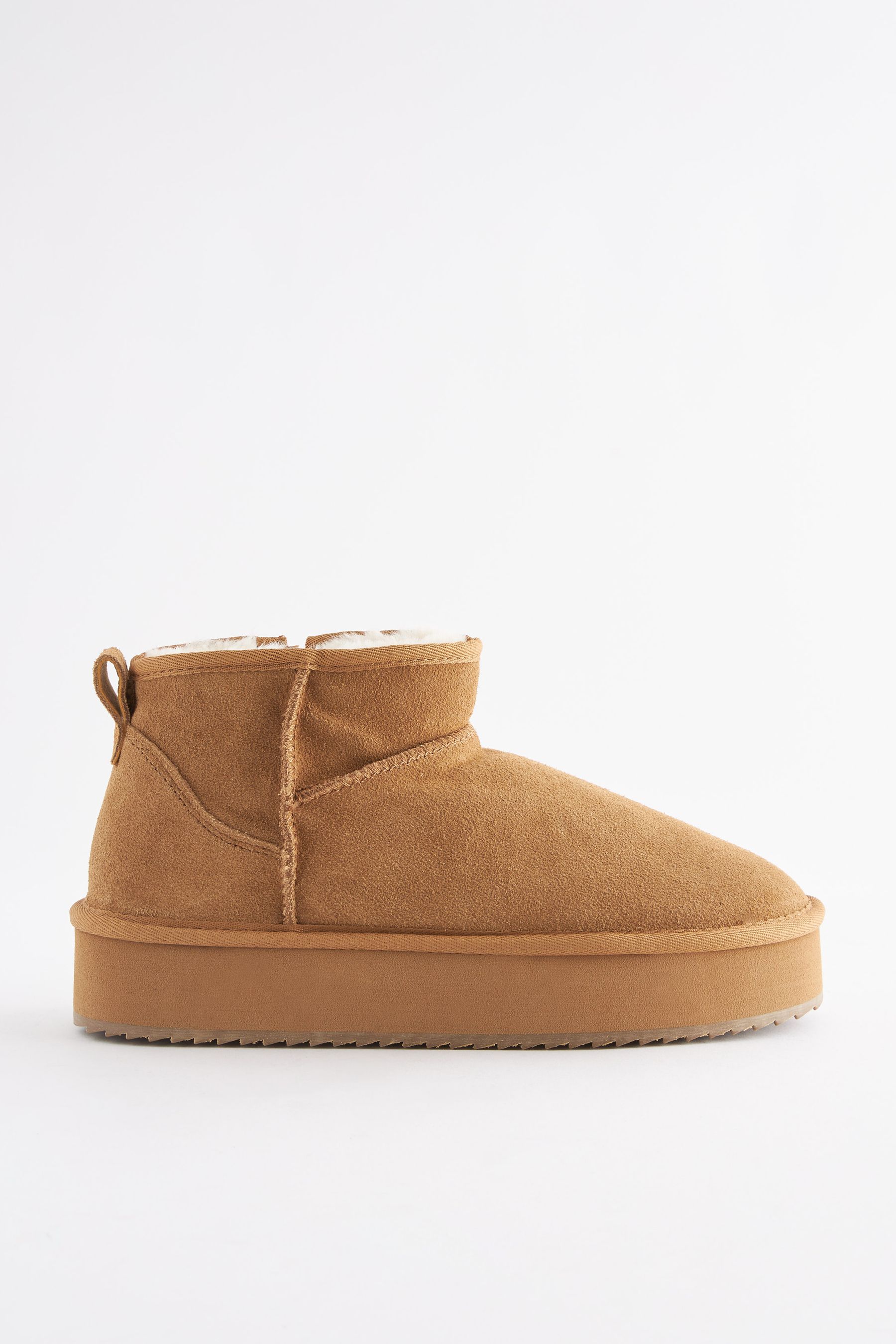 Buy Chestnut Brown Shower Repellent Faux Fur Lined Platform Boots from Next Canada