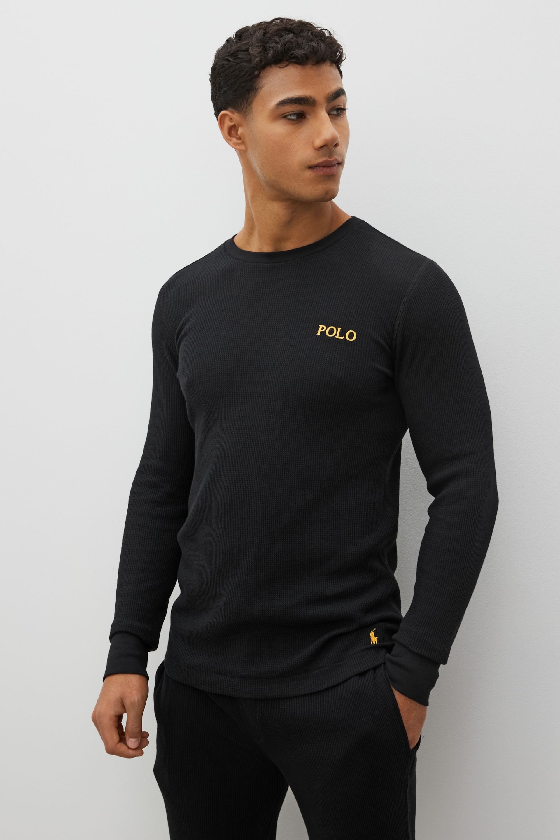 Polo Ralph Lauren Waffle Long Sleeve T-Shirt - Image 5 of 5