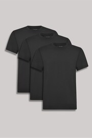 Ted Baker Black Crew Neck T-Shirt 3 Pack - Image 4 of 6