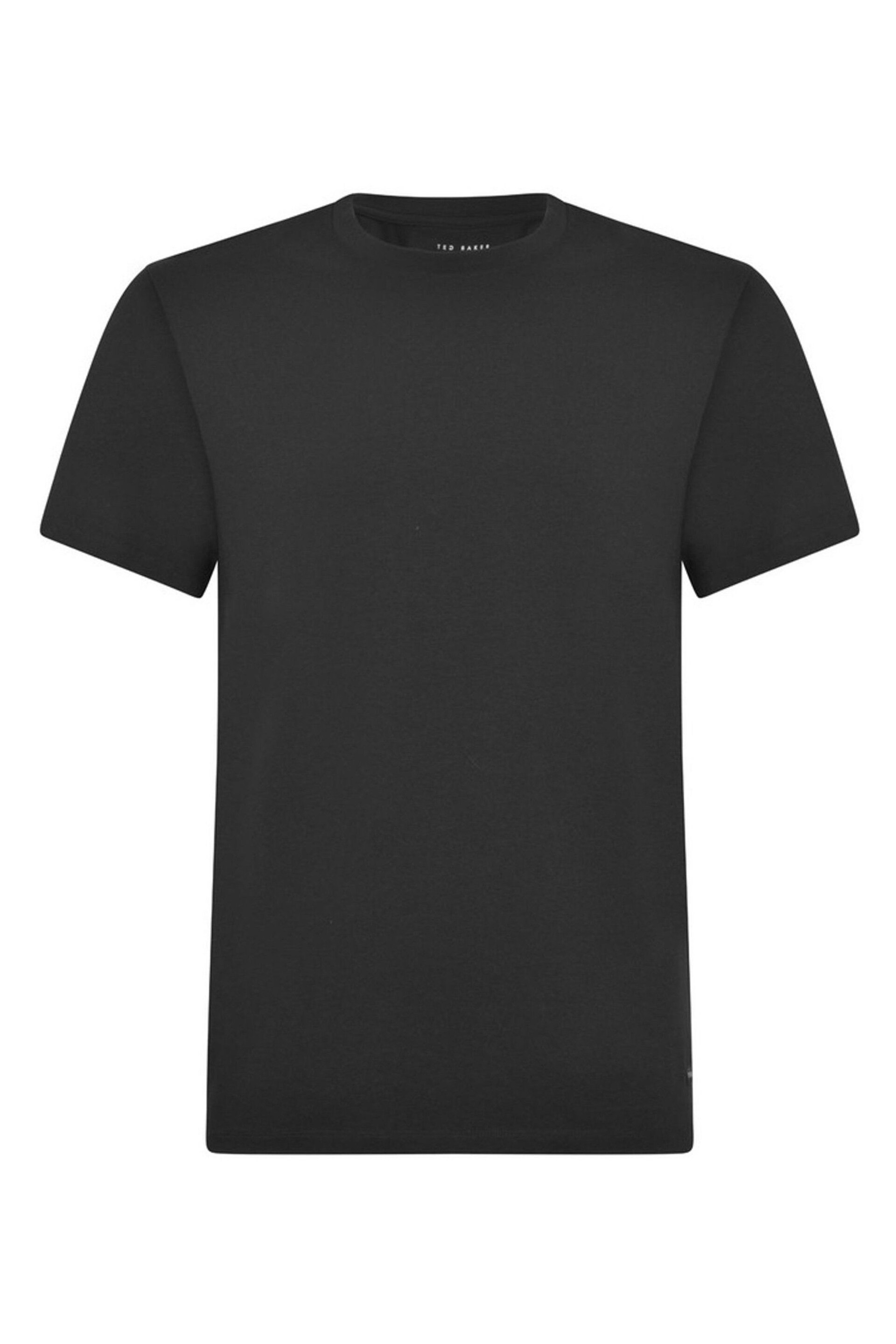 Ted Baker Black Crew Neck T-Shirt 3 Pack - Image 5 of 6