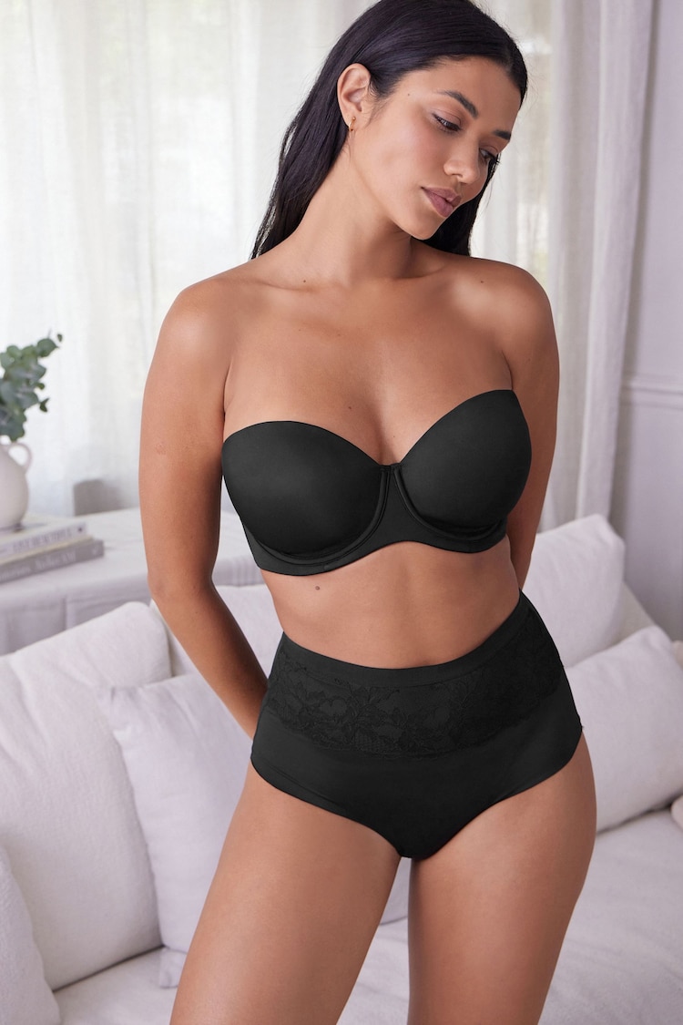 Black DD+ Light Pad Comfort Strapless Multiway Bra - Image 2 of 7