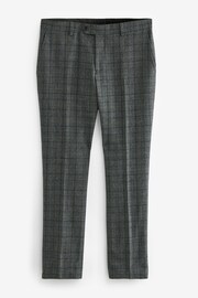 Grey Slim Fit Signature Check Suit Trousers - Image 5 of 10