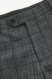 Grey Slim Fit Signature Check Suit Trousers - Image 7 of 10