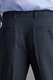 Blue Regular Fit Check Signature Suit: Trousers - Image 6 of 11