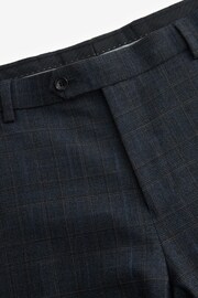 Blue Regular Fit Check Signature Suit: Trousers - Image 8 of 11