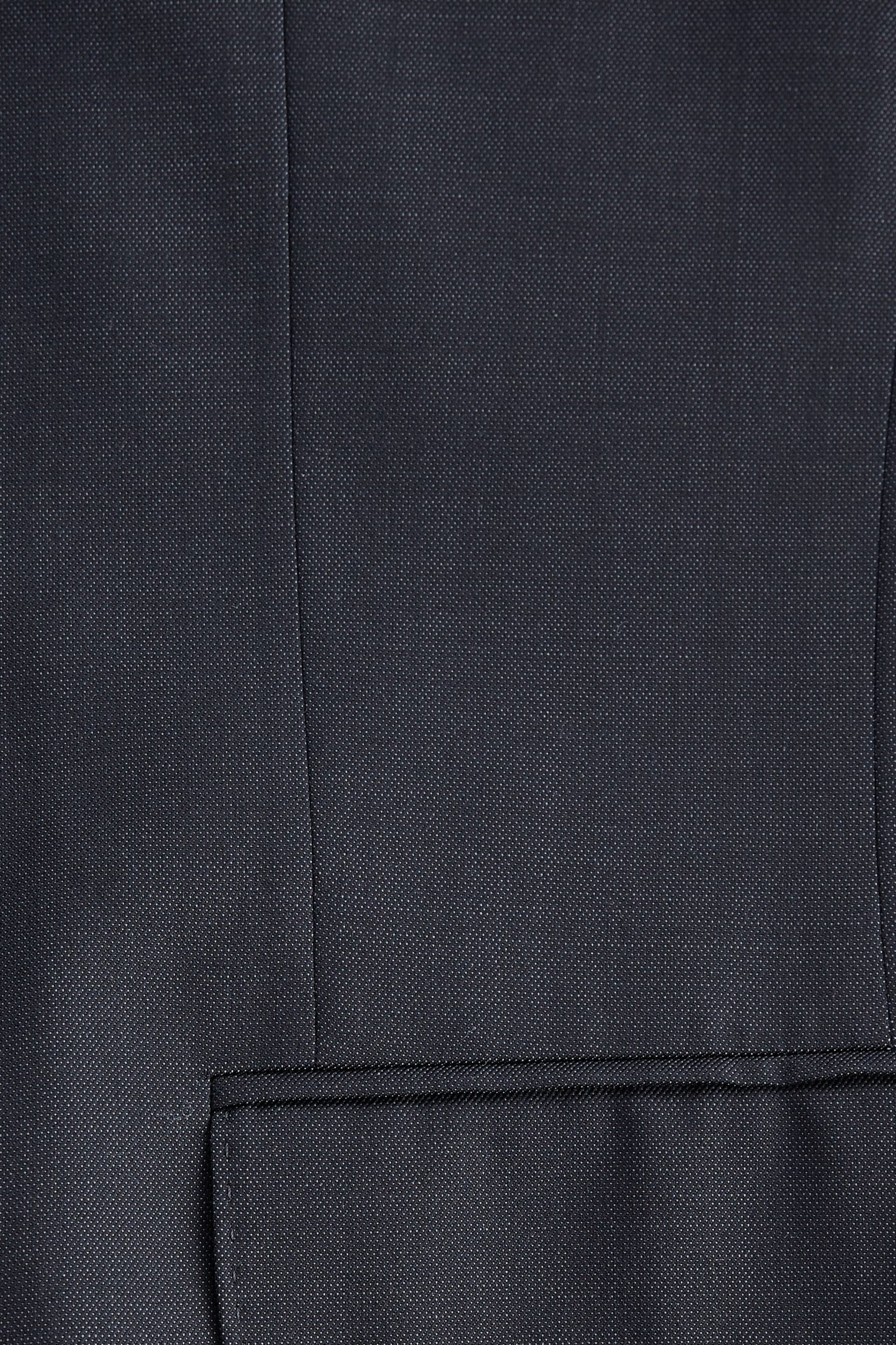 Blue Slim Fit Signature Zignone Italian Fabric Suit Jacket - Image 11 of 12