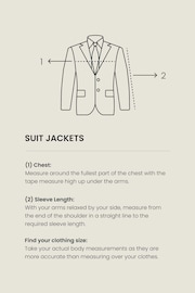 Blue Slim Fit Signature Zignone Italian Fabric Suit Jacket - Image 12 of 12