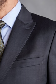 Blue Slim Fit Signature Zignone Italian Fabric Suit Jacket - Image 5 of 12