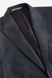 Blue Slim Fit Signature Zignone Italian Fabric Suit Jacket - Image 8 of 12