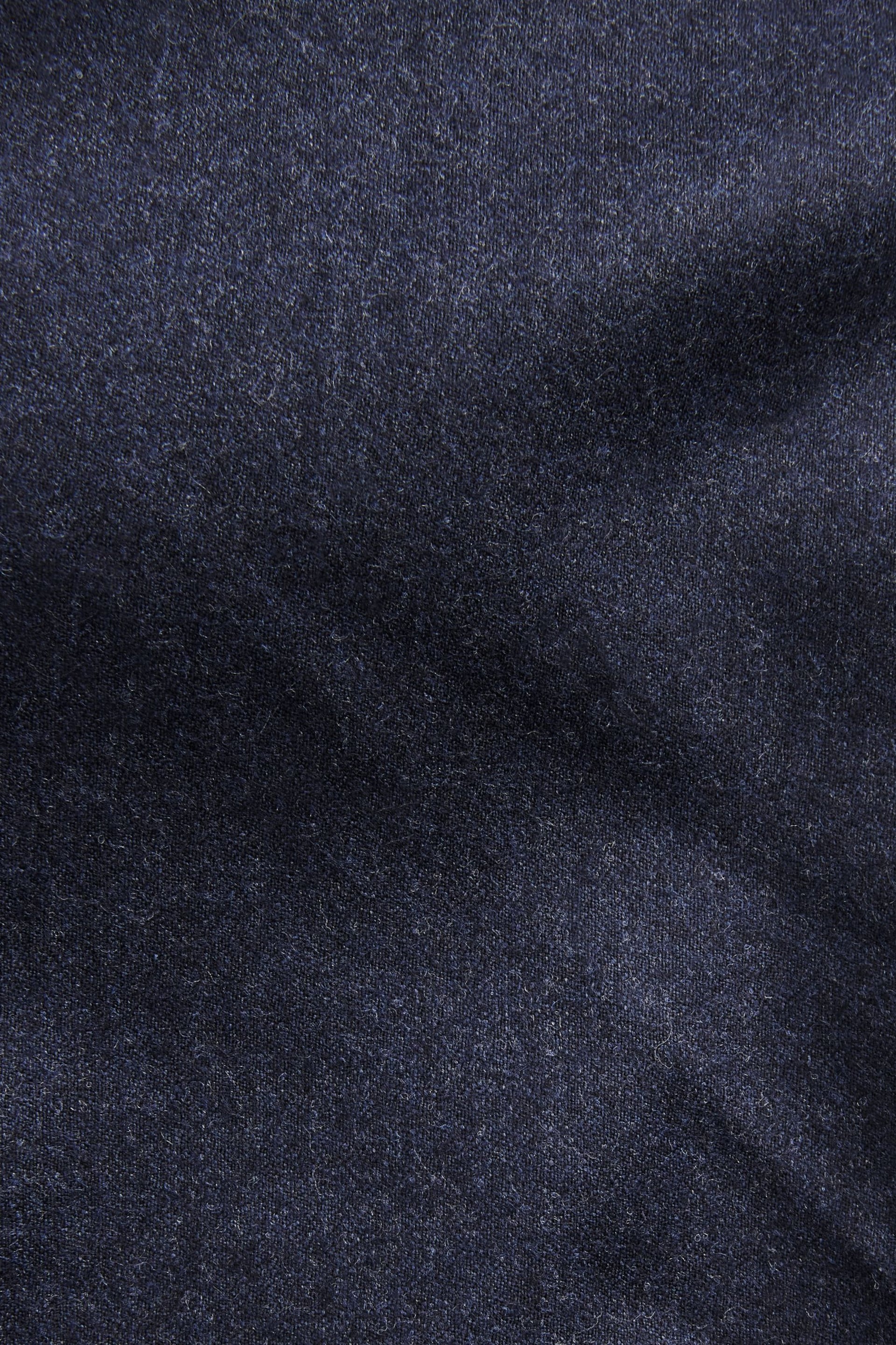 Blue Tailored Fit Signature Barberis Italian Fabric Wool Flannel Suit Jacket - Image 13 of 14