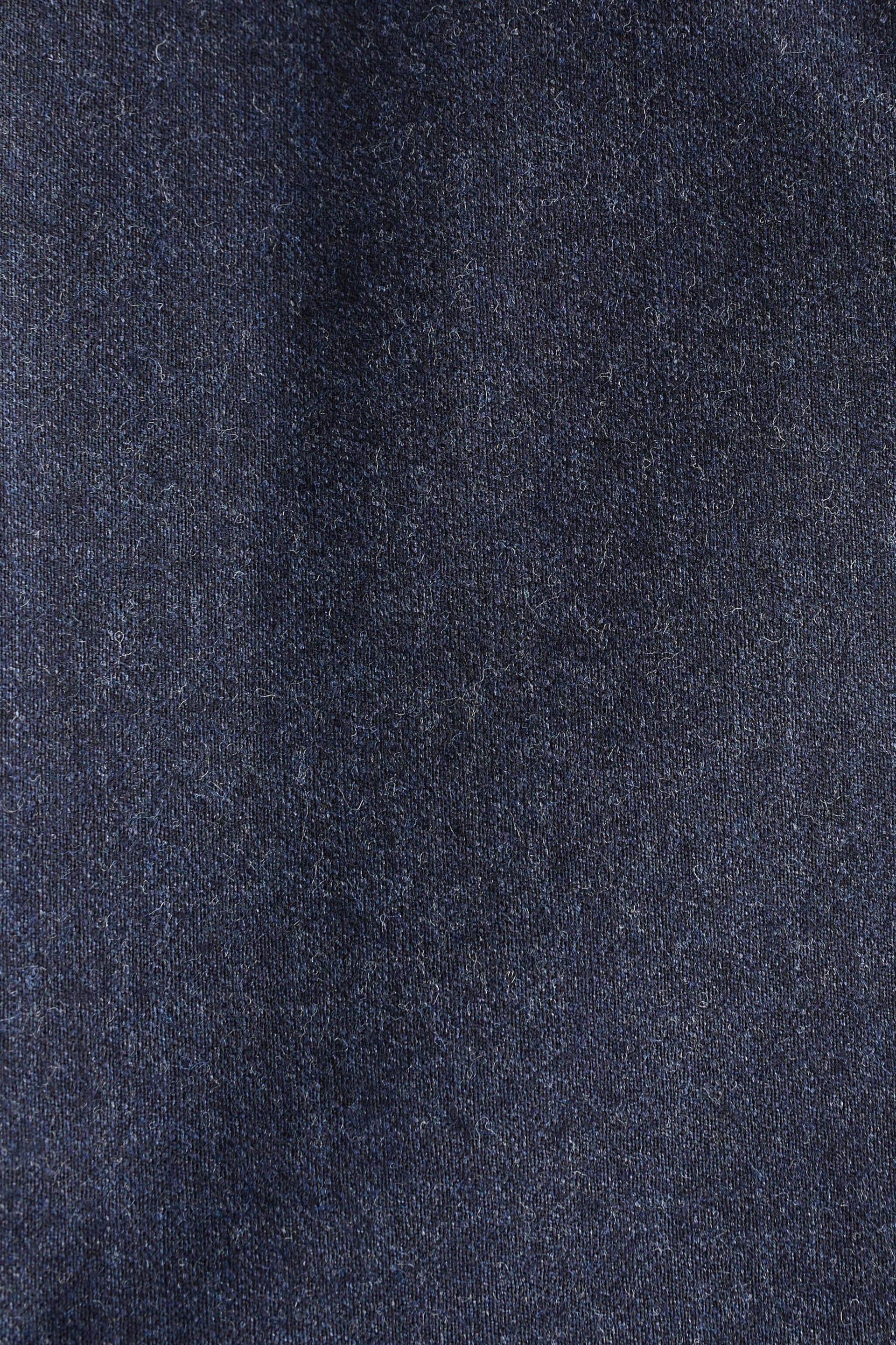 Blue Tailored Fit Signature Barberis Italian Fabric Wool Flannel Suit Trousers - Image 10 of 10