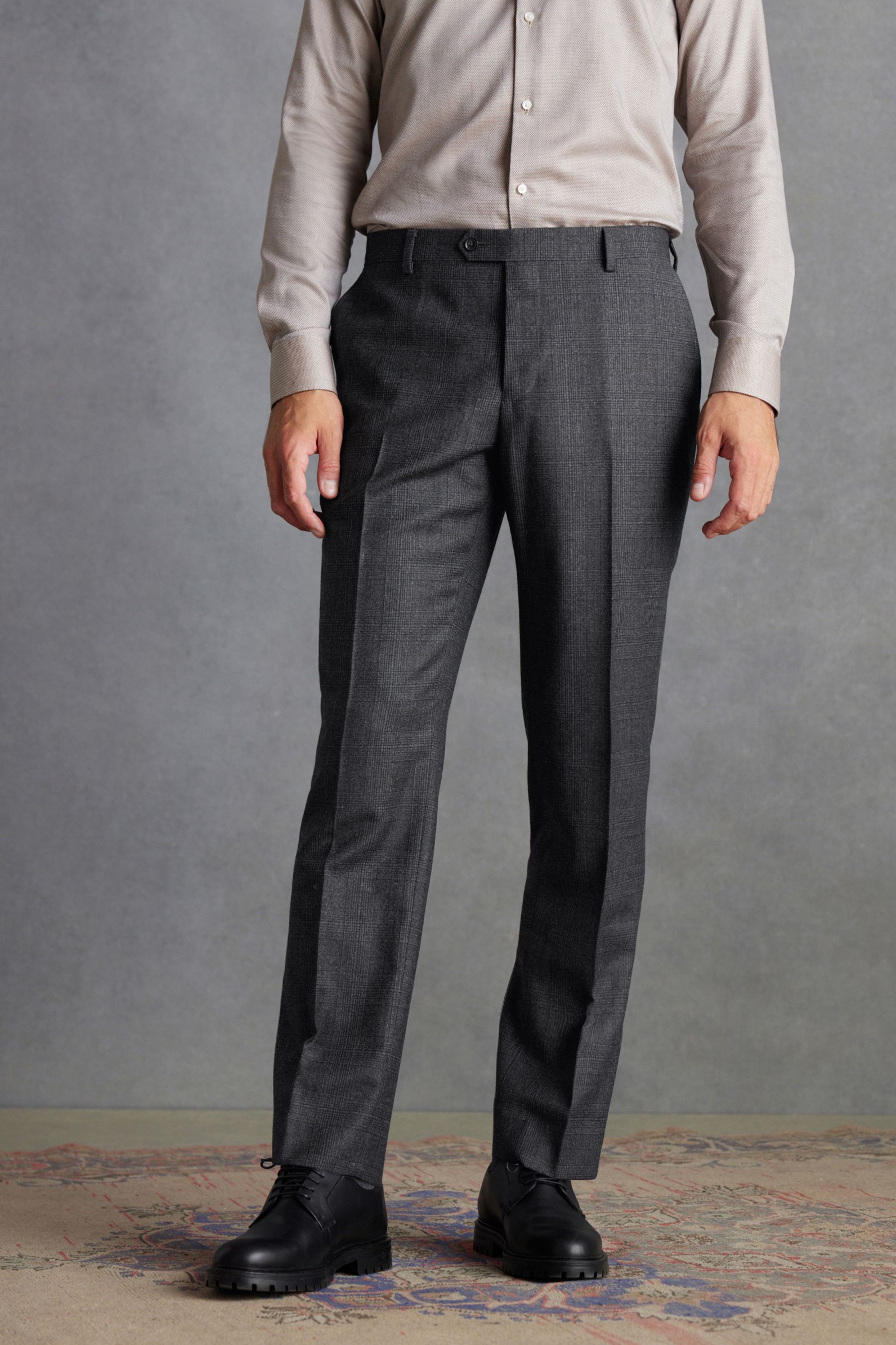Checkered suit trousers shop