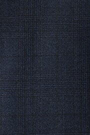 Navy Blue Slim Fit Signature Cerruti Wool Check Suit Trousers - Image 9 of 10